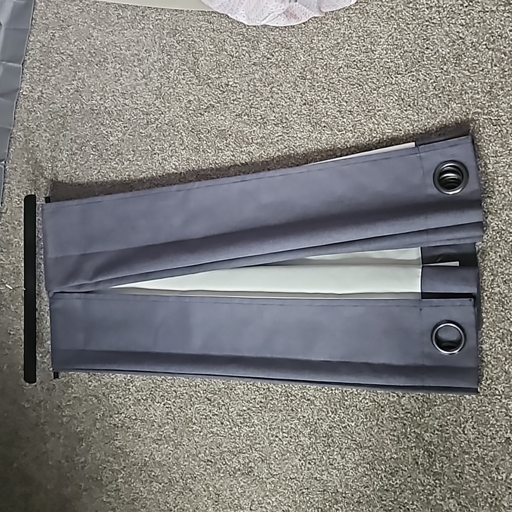 Dark gray curtains 40x63